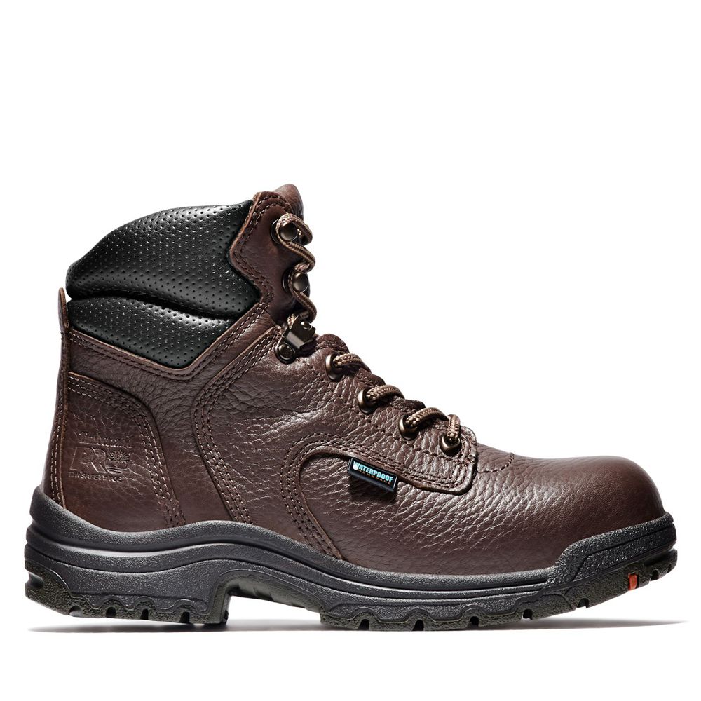 Botas de Trabajo Timberland Mujer Pro® Titan® 6" Alloy Toe Marrones Oscuro - Chile APR-418365